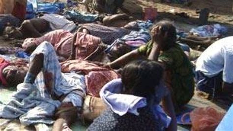 Sri Lanka War Zone Hospital Shelled Killing Official World Cbc