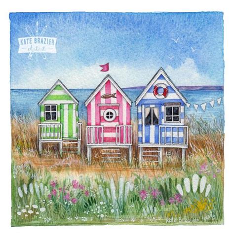 The Three Beach Huts Special Signed Limited Edition Signed Etsy