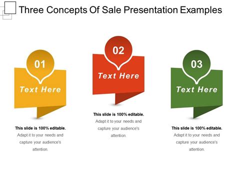 Three Concepts Of Sale Presentation Examples Powerpoint Presentation