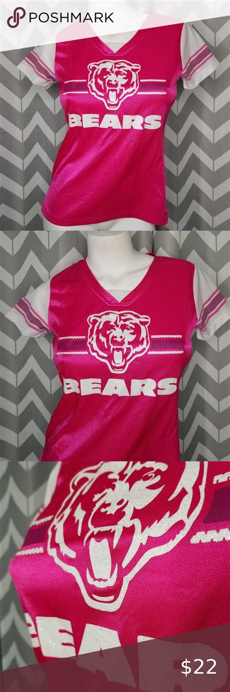 Bears Pink Jersery Team Apparel Clothes Design Pink