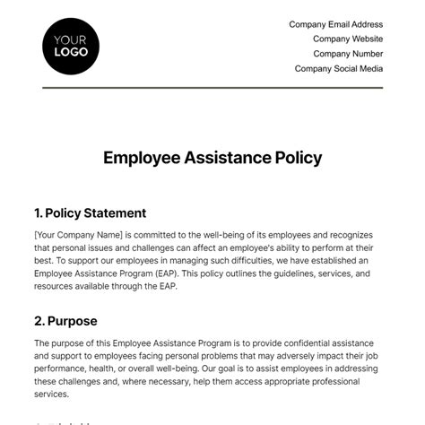 Free Hr Policy Templates And Examples Edit Online And Download