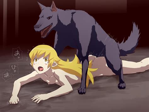 Rule 34 1girls Ass Bakemonogatari Bestiality Blonde Hair Canine Dog