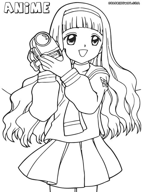 Anime Cute Coloring Pages Coloring Pages To Download And