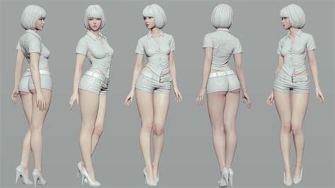 Pin De Jk Lee Em Pose Personagem Em 3d Poses Corpos Femininos