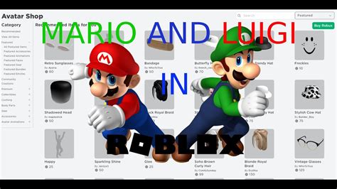 How To Look Like Mario And Luigi Roblox Youtube