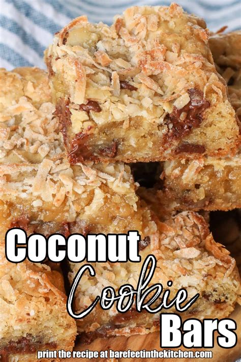 Coconut Cookie Bars Barefeet In The Kitchen