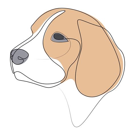 Beagle One Line Dog Art By Addillum Line Art Drawings Beagle Art