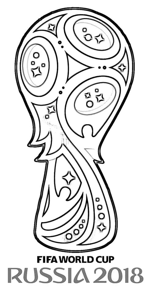 world cup 2018 logo coloring page taça da copa 2018 páginas para colorir copa do mundo