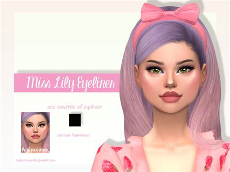 Pin On Makeup Looks Sims 4