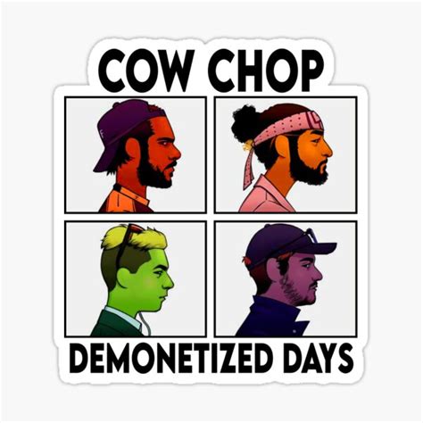 Cow Chop Demonetized Days Sticker For Sale By Zoro33 Redbubble