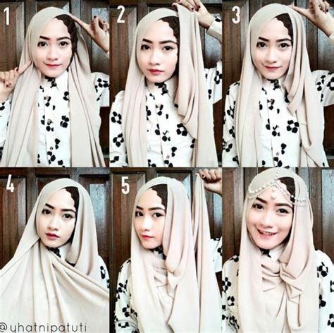 Foto Cara Pakai Hijab Modern Dengan Bandana