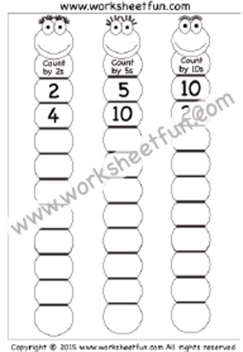 Skip counting is considered a 2nd grade skill according to common core standards, but children in kindergarten, first. and 10s / FREE Printable Worksheets - Worksheetfun