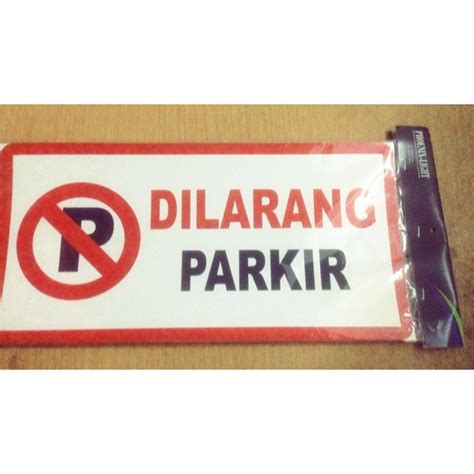 Jual Sticker Dilarang Parkir 15x30cm Indonesia Shopee Indonesia