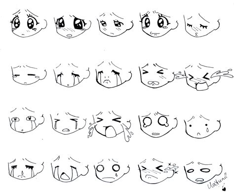 Manga Chibi Faces 2 Рисовать Чиби Рисование глаза
