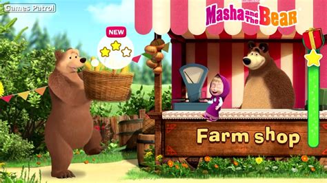 Masha And The Bear 👩🐻 Farm Shop Corn Honey And Wool Youtube
