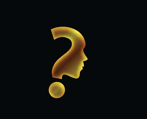 Gold Symbol Of Question Mark In Black Background 2377145 Vector Art At