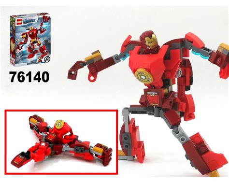 Lego Moc Transformer Jet Mech From Lego Marvel Set 76140 Iron Man Mech