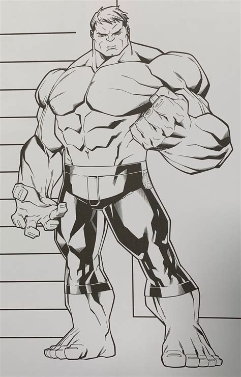 Gambar Hitam Putih Hulk Joshua Morgan