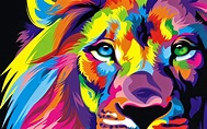Lion Colorful Artwork Wallpapers | HD Wallpapers | ID #19425