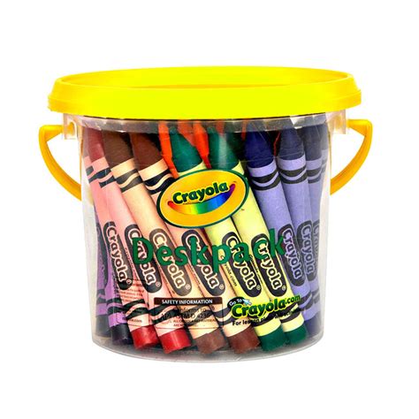Crayola 48pc Crayola Non Toxic Large Colouring Crayon Deskpack W