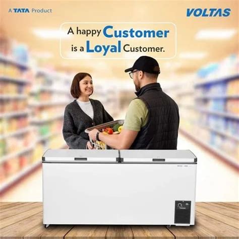 L Double Door Voltas Deep Freezer Hard Top Chest At Rs In