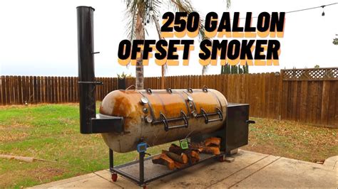 250 Gallon Propane Tank Offset Smoker By Big Phils Smokers Youtube