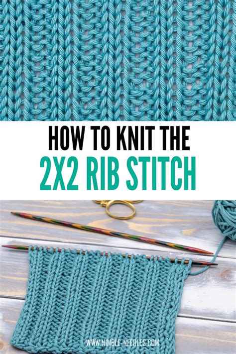 How To Knit The 2x2 Rib Stitch Detailed Tutorial For Beginners [ Video]