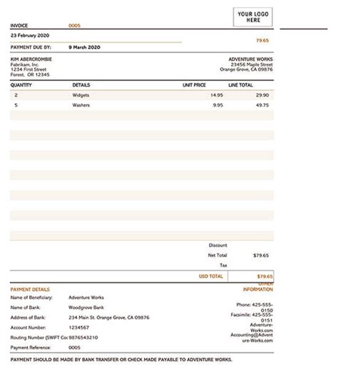 7 Free Blank Invoice Templates Excel Word Make Quick Invoices