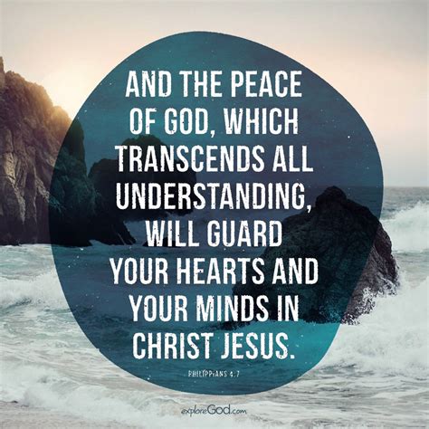 And The Peace Of God Which Transcends All Understanding Will Guard