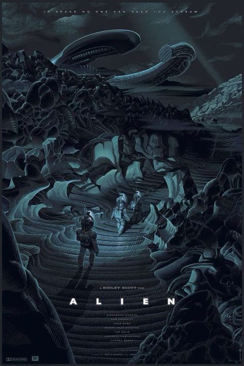 Alien Lv 426 Derelict Ship Fan Poster Movie Poster Art Retro