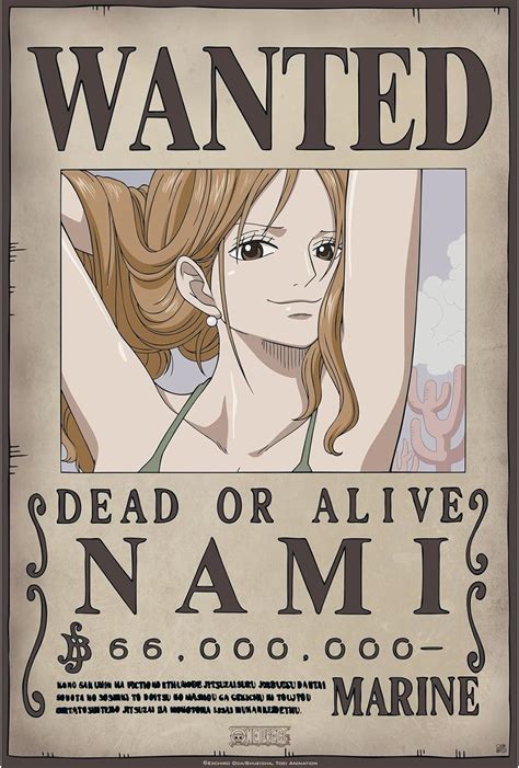 Abystyle One Piece Wanted Nami New Poster 52x35 Amazonca Home