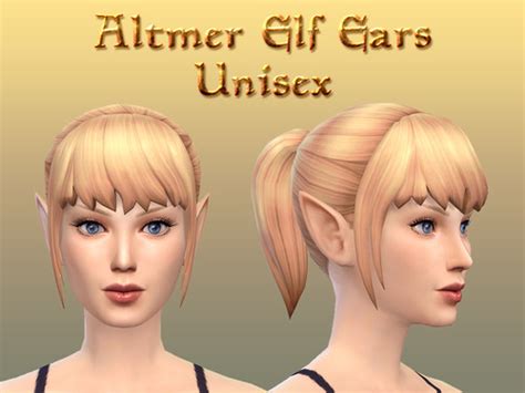 Altmer Elf Ears By Notegain Sims 4 Nexus