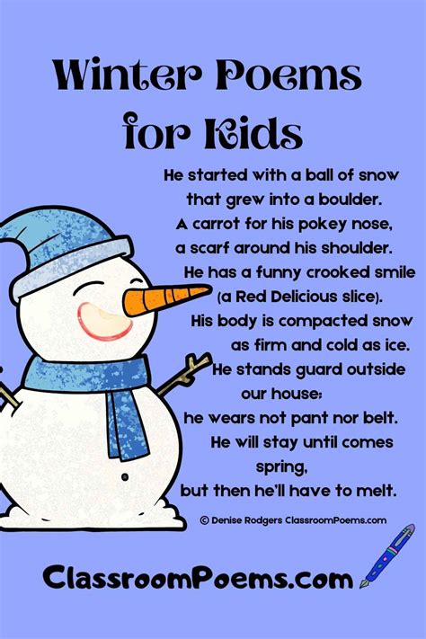 Winter Poems For Kids