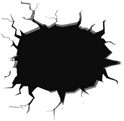 Paper Black Hole Crack Transparent Background Png Cli