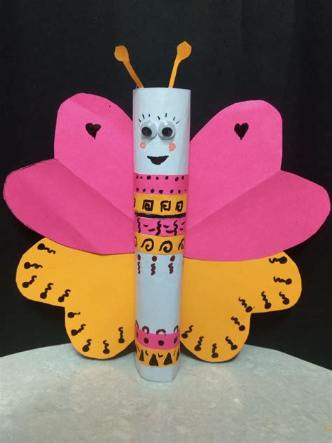 Quick N Easy Construction Paper Craft Neon Butterfly Finger Puppet