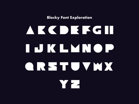 Blocky Font Exploration By Articavisuals On Dribbble