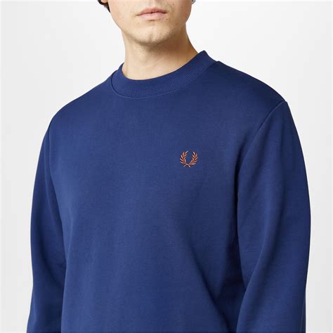 Fred Perry Crew Neck Sweatshirt Men Crew Sweaters Flannels