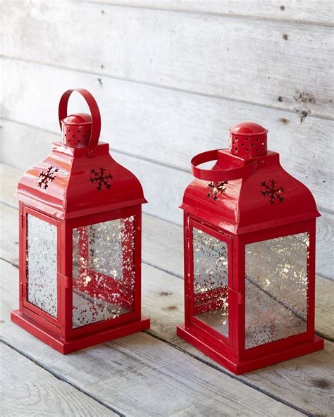 Outdoor Led Holiday Lanterns Set Of 2 Balsam Hill