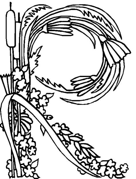 Letter r is for rabbit coloring page | free printable coloring pages. Coloring page : Alphabet flower r - Coloring.me