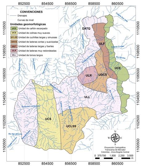 Mapa Geomorfológico De La Zona De Estudio Download Scientific Diagram