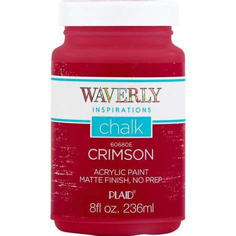 Waverly Inspirations Chalk Paint Ultra Matte Crimson 8 Fl Oz