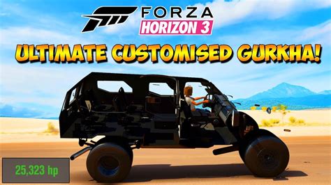 Forza Horizon 3 HIGHLY MODIFIED NAKED GURKHA 25 000HP Dev Mods