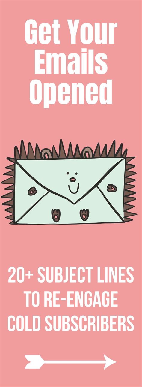 Put it in the subject line to grab the reader's attention right away. Best Email Subject Lines For Re-Engagement: Get The Attention Of Your Cold Subscribers (With ...