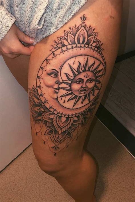 43 Most Beautiful Sun And Moon Tattoo Ideas Page 4 Of 4 StayGlam