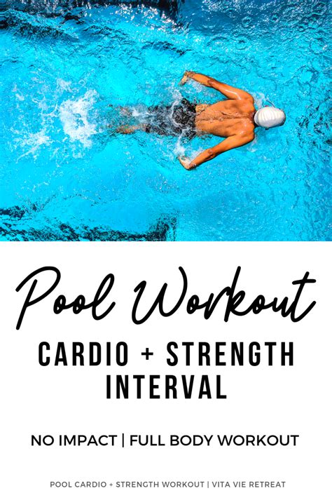 Pool Workout Cardio Strength Interval — Vita Vie Retreat