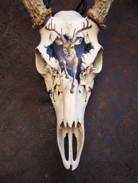 Deer Skull Deer Skull Art Painted Deer Skulls Painted Animal Skulls
