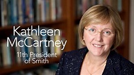 Kathleen McCartney -- The 11th president of Smith College - YouTube