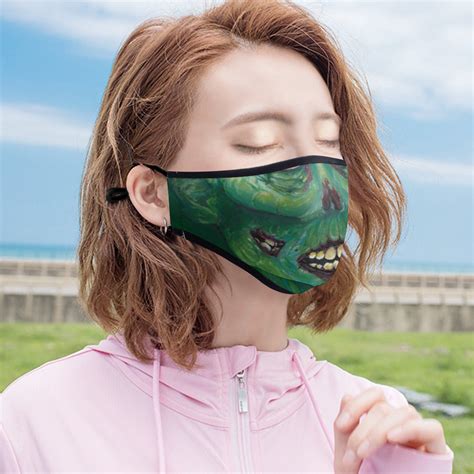 Zombie Face Mask For Women And Men Etsy