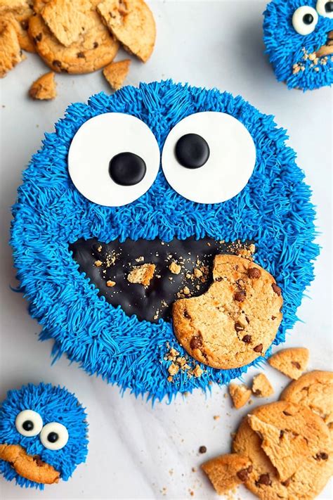 Cookie Monster Cake Sesame Street Cakewhiz