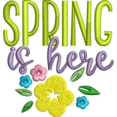 Spring Is Here Design 10k Best Embroidery Designs